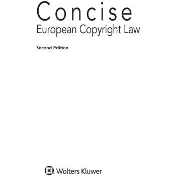 Vitalsource Technologies, Inc. Concise European Copyright Law