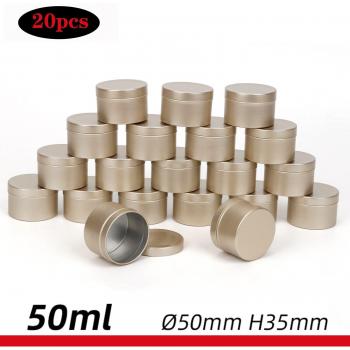 20 Stück Aluminium Gläser für Kerzen und Tee