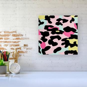 Vibrant Pink Leopard Print Canvas Art