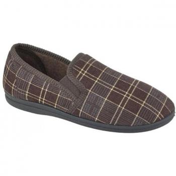 Uomo Sleepers Dale Pantofole Quadri 9 UK