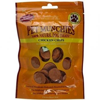 X PET MUNCHIES CHICKEN CHIPS GOURMET DOG PUPPY TREATS NATURAL CHICKEN MEAT 100G