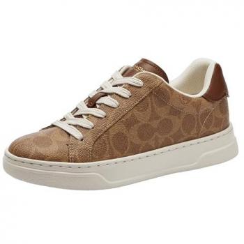 Brown High Line Coach Sneakers