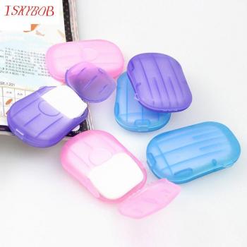 Distributeur de savon avec feuilles de lavage portables, 2 boîtes, parfumé