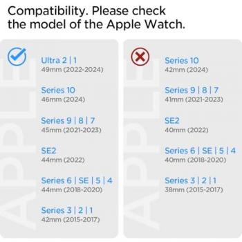 Spigen Acciaio Inossidabile Cinturino Orologio Argento 07224