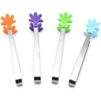 Mini Tea and Coffee Clip Tongs with Silicone Grip