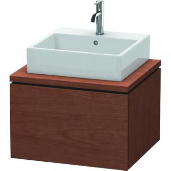 Duravit L-Cube Waschtischunterbau, 620 mm breit, 547 mm tief, amerikanischer Nussbaum