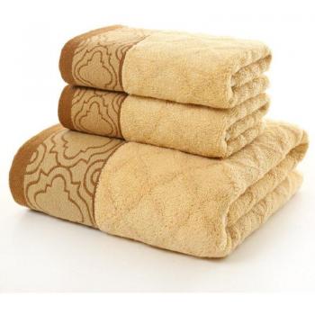 Serviettes de bain absorbantes en fibre de bambou, 3 pièces