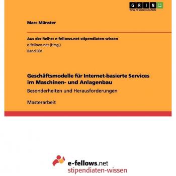Münster, Marc: Geschäftsmodelle für Internet-basierte Services im Maschinen