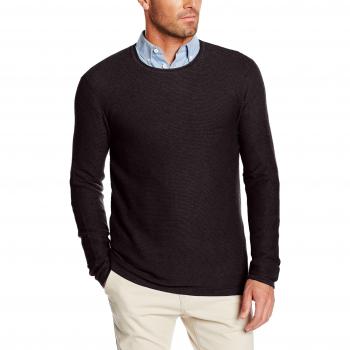 TOM TAILOR X-Large Herren Pullover Structured Sweater Violett (Winter Purple Melange 5528)