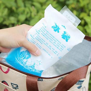 Reusable Food Storage Cooler Bag with Ice Gel Packs