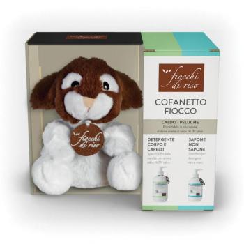 FDR Fiocchi di Riso Cofanetto Fiocco Detergente Corpo Sapone non Sapone e Coniglietto di Peluche