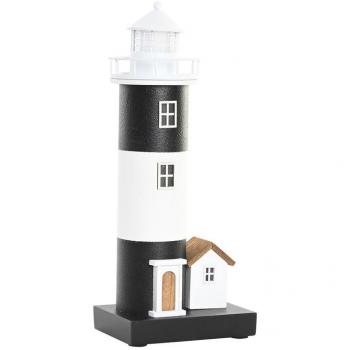 Lámpara Faro de Madera Luminosa 15x10x37 cm – DKD Home Decor