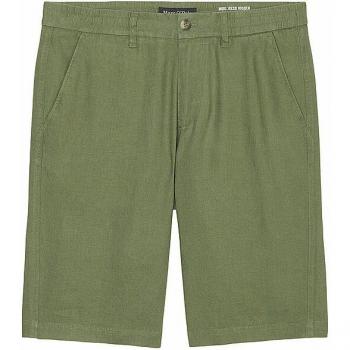 Marc O'Polo Reso Leinenbermudas, Regular Fit, Oliv, Größe 30