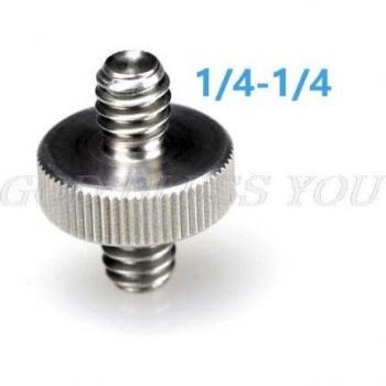 1/4 Male to 1/4 or 3/8 Male Tripod Adapter