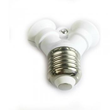 Séparateur de douilles double E27 vers E14/B22