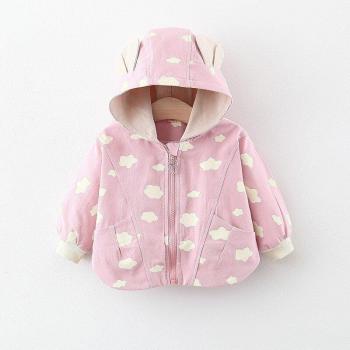 Newborn Baby Girl Casual Hooded Coat