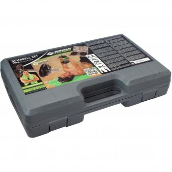 SCHILDKRÖT Kurzhantelset 10,0kg im Koffer Hantelset Krafttraining Hanteln