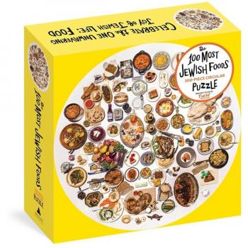 The 100 Most Jewish Foods 500Piece Circular Puzzle by Tablet