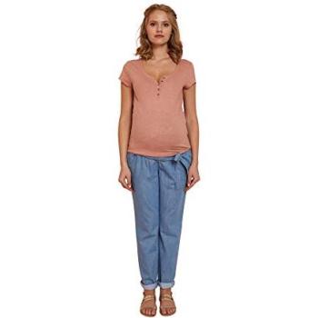 Soft Dark Pink Granddad Maternity Top – UK18/20