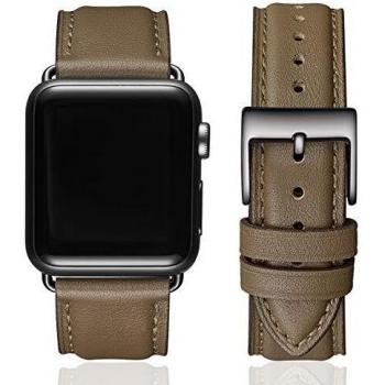 SUNFWR Leather Bands for Apple Watch Strap 42mm