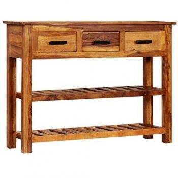 Elegant 3-Drawer Sideboard in Solid Wood 110x30x80 cm