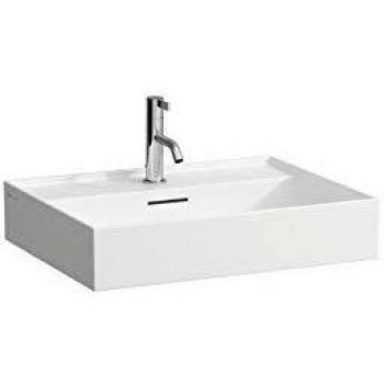 Laufen Kartell Waschtisch unterbaufähig, 1 Hahnloch, mit Überlauf, 600x460mm