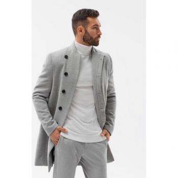 Elegantní pánský kabát s ombre efektem
