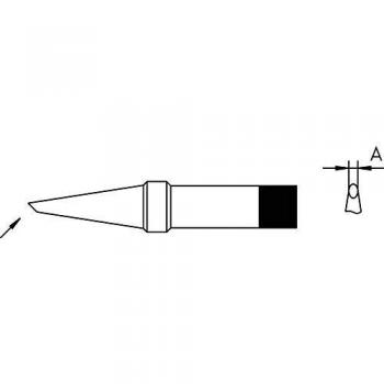 Weller 4PTF8-1 Soldering Tip, 1.2 mm, Round Bevel, 1 pc