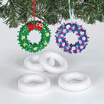 Polystyrene Ring Shapes ( Pack of 10 ) for Craft Projects
