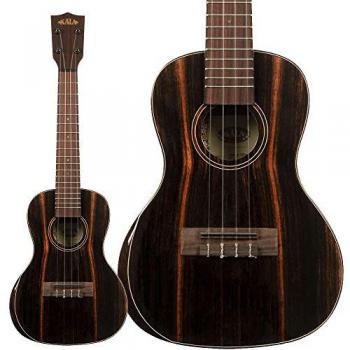 Ebony Body Premier Ukulele – KALA KA-PX-EBY-C, Full Kit