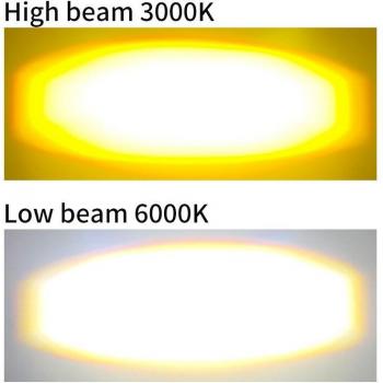 Lampe frontale LED moto H4 BA20D 1 pièce