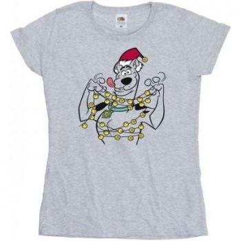 T-shirt en coton Scooby Doo pour femmes avec cloches de Noël