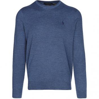 Polo Ralph Lauren Strickpullover aus Wolle in Rauchblau, Größe XXL