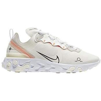 React Element 55 Sports Shoes for Men – Sail Black, White, Light Bone, UK 14