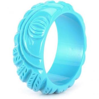 Joyas Anchas Azules Elegantes