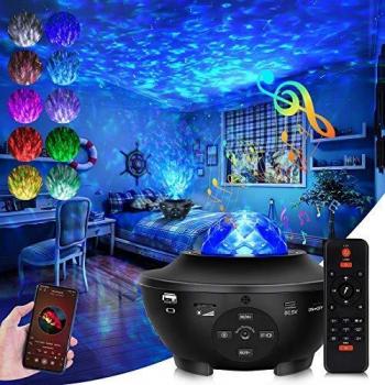 Himmelspulse Projektor – 10 Farb‑Ambiente + Bluetooth‑Sound