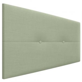 Cabecero de Lino Natural con Botones para Dormitorio 90x105cm