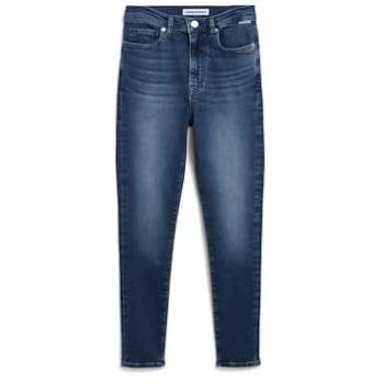 Armedangels Ingaa Galaxy Blau Damen-Skinnyjeans High Waist Bio-Baumwoll Mix X-Stretch 33 / 32