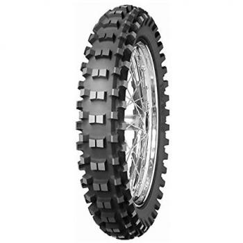 Mitas C-18 (100/90-19 TT 57M roue arrière, pneu de course terrain intermédiaire, rouge)