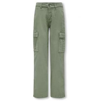 Kids ONLY Stoffhose Yarrow 15304049 Grün Straight Fit 158 Mädchen