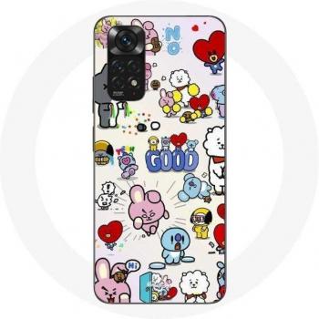 Coque Xiaomi Redmi Note 11 4G avec Rj, Koya, Mang et Shooky