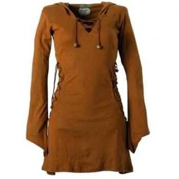 Vishes Zipfelkleid mit magischer Kapuze und Bändern