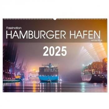 Faszination Hamburger Hafen (Wandkalender 2025 DIN A2 quer) CALVENDO Monatskalender
