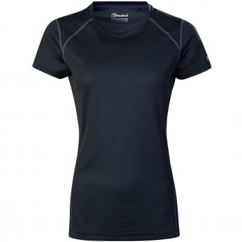 T-Shirt Berghaus Technique 2.0 Femme Manches Courtes Noir Taille XL