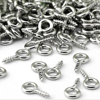 Bucles de Tornillo para Colgantes 8x4mm 100 Uds