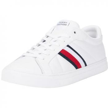 Tommy Hilfiger Icon Court Strips Mens Leather Trainers