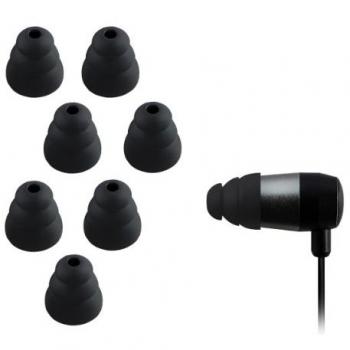 Embouts de Remplacement Coniques Triple Ailette en Silicone pour Écouteurs