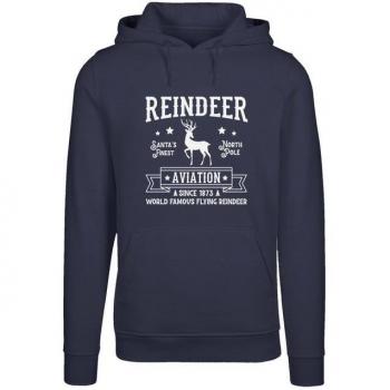 Kapuzenpullover Rentier Retro Design