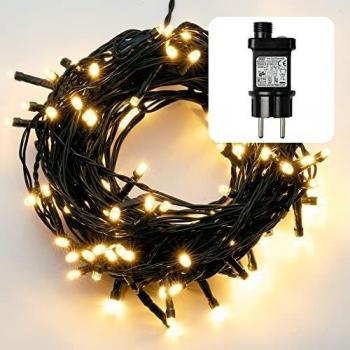 Hellum 200 LED Lichterkette warmweiß 29,9 m mit Zuleitung