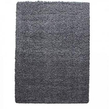 Tapis Doux Shaggy Ø120cm Gris Uni